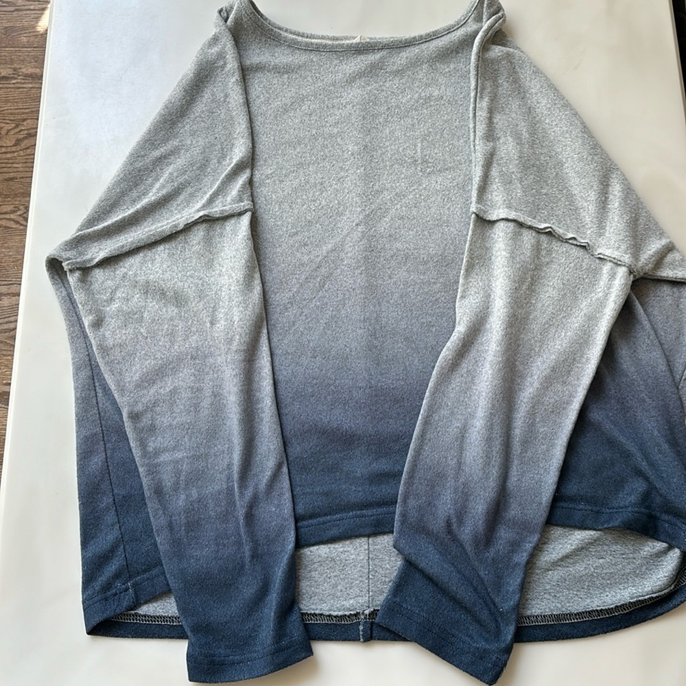 Lucky brand dip dye high/low shirt